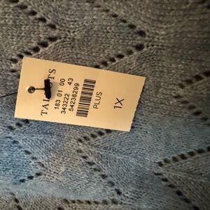 Talbots size 1X blue sweater dress